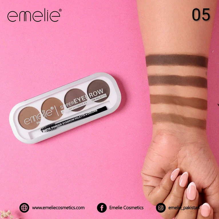 Emelie SuperEyebrow 4 Color Ultimate Eyebrow Palette - Image 6