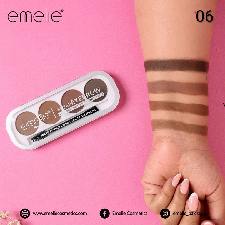 Emelie SuperEyebrow 4 Color Ultimate Eyebrow Palette - Image 7