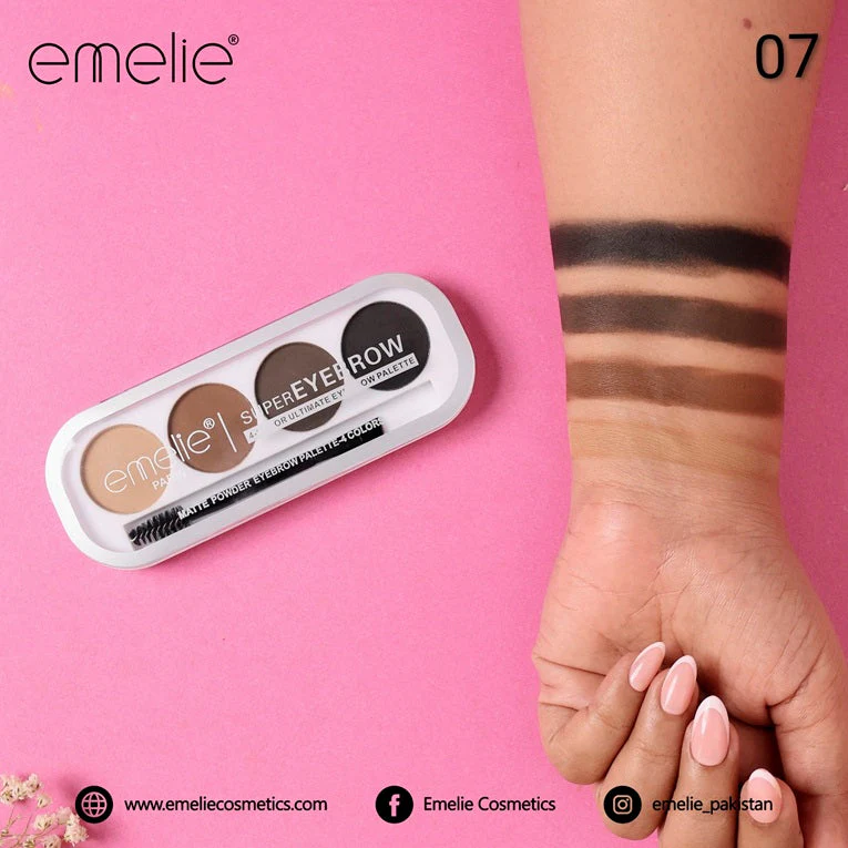Emelie SuperEyebrow 4 Color Ultimate Eyebrow Palette - Image 8