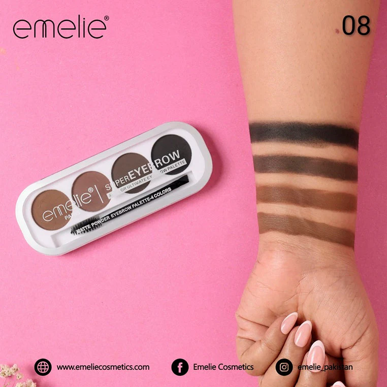 Emelie SuperEyebrow 4 Color Ultimate Eyebrow Palette - Image 9