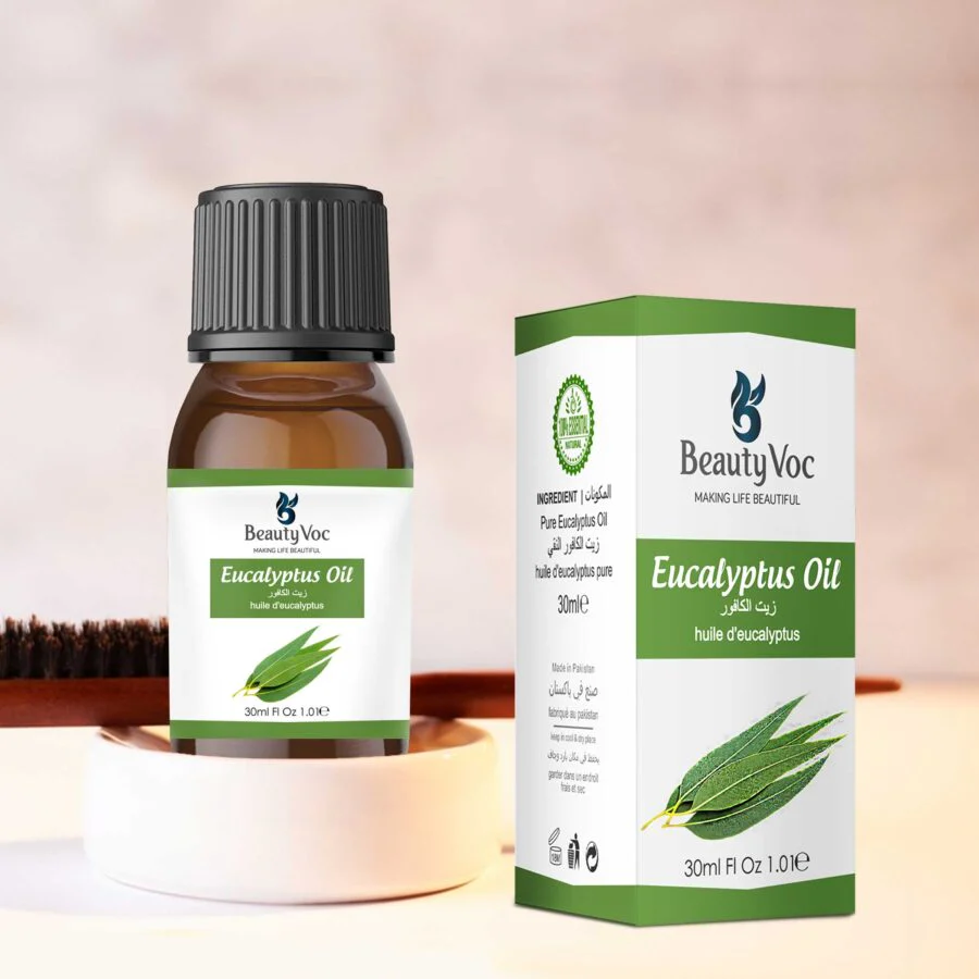 BeautyVoc Eucalyptus Essential Oil 30 ml – 100% Pure & Natural | Best for Skin, Hair & Aromatherapy - Image 2