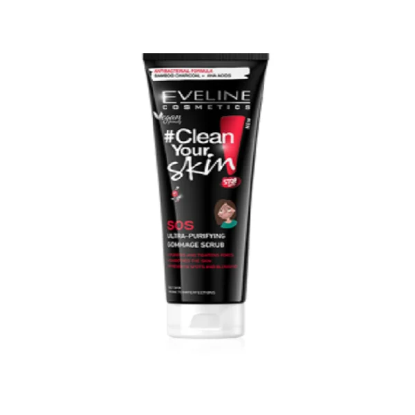 Eveline Clean Your Skin Sos-Ultra Purifying Gommage Scrub 100ml