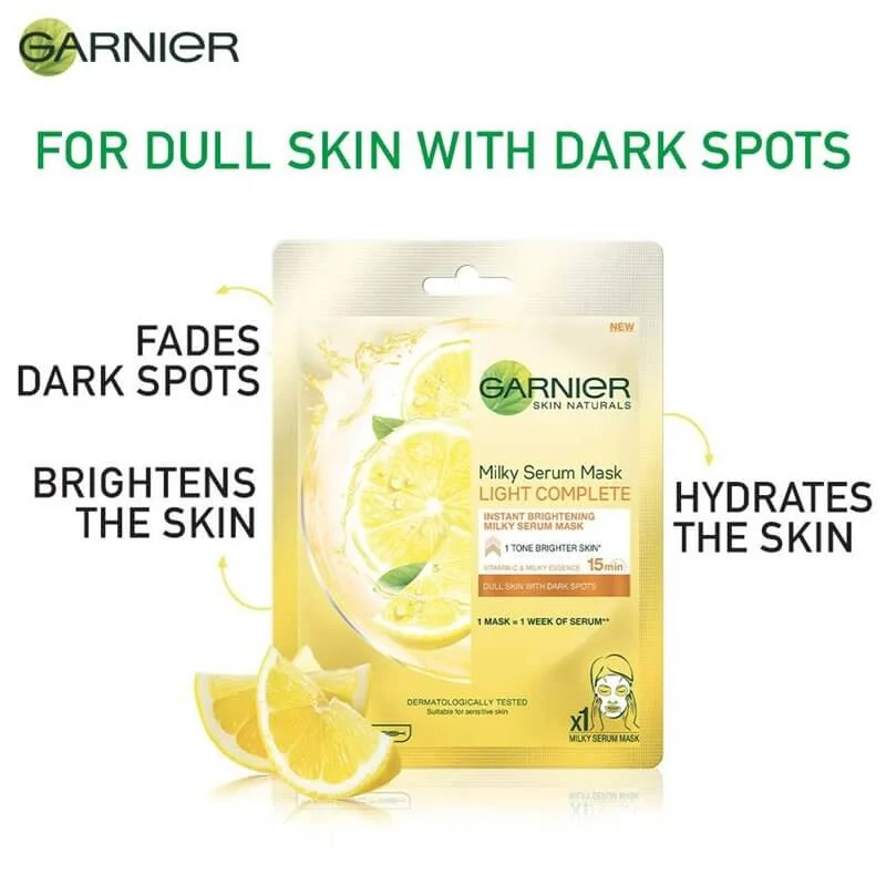 Garnier Skin Naturals Light Complete Milky Serum Mask - Image 2