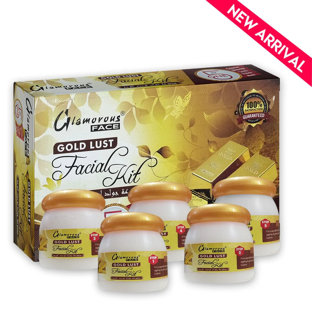 Glamorous Face 5 In 1 Gold Lust Facial Kit - Image 3