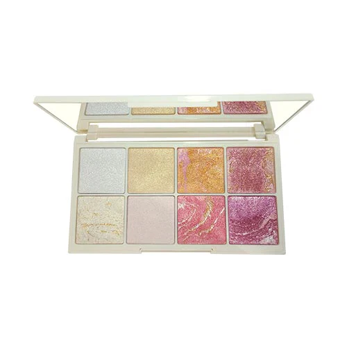Glamorous Face 8 Colour Teracotta Blush & Shimmer Highlighter Kit - Image 2