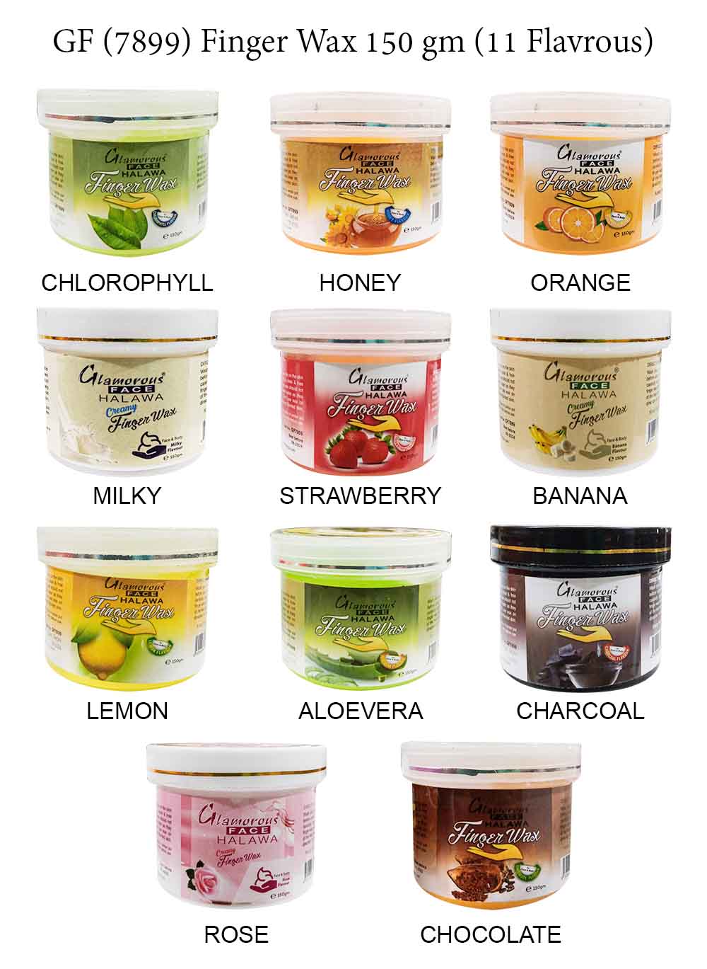 Glamorous Face Finger Wax 150 GM 11 Flavors - Image 2