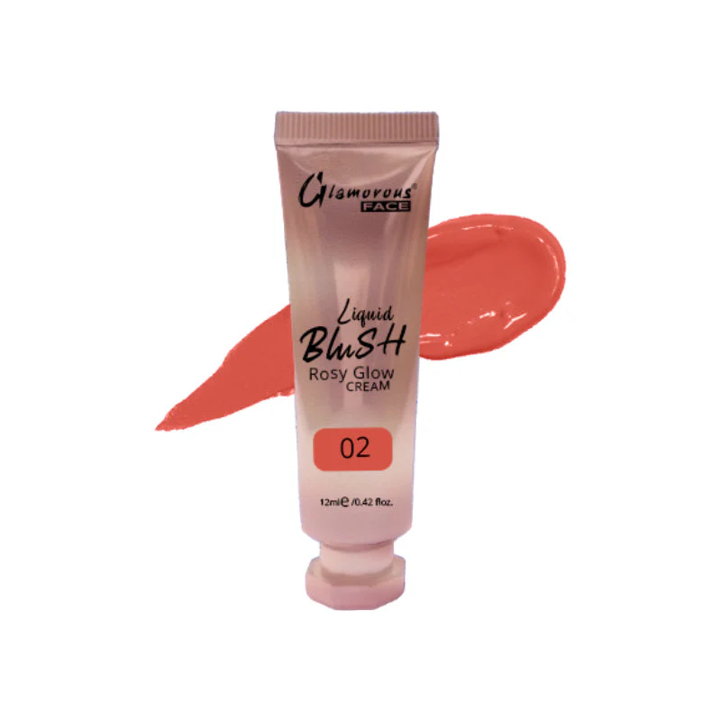 Glamorous Face Rosy Glow Liquid Blush Cream 12 ML - Image 2