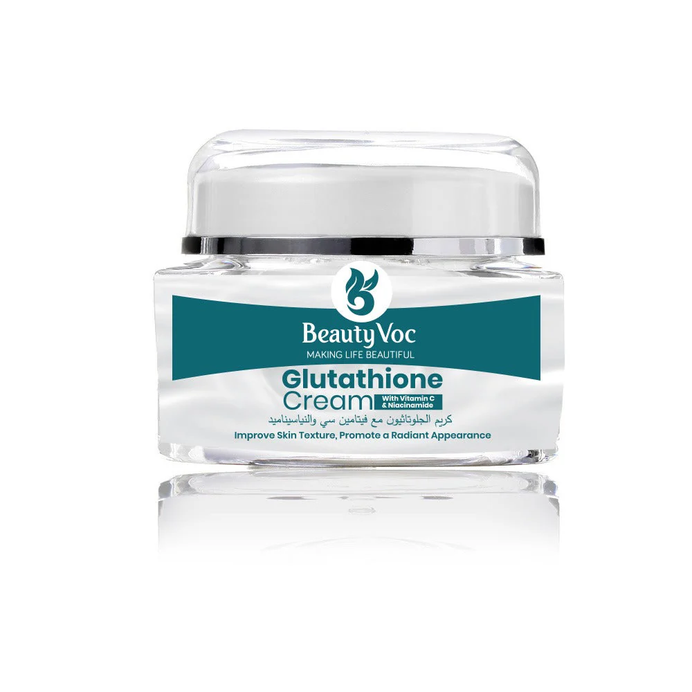 BeautyVoc Glutathione Whitening Cream 50 G - | Vitamin C & Niacinamide | Best Skin Whitening Brightening Cream, Dark Spot Removal, Anti-Aging - Image 2