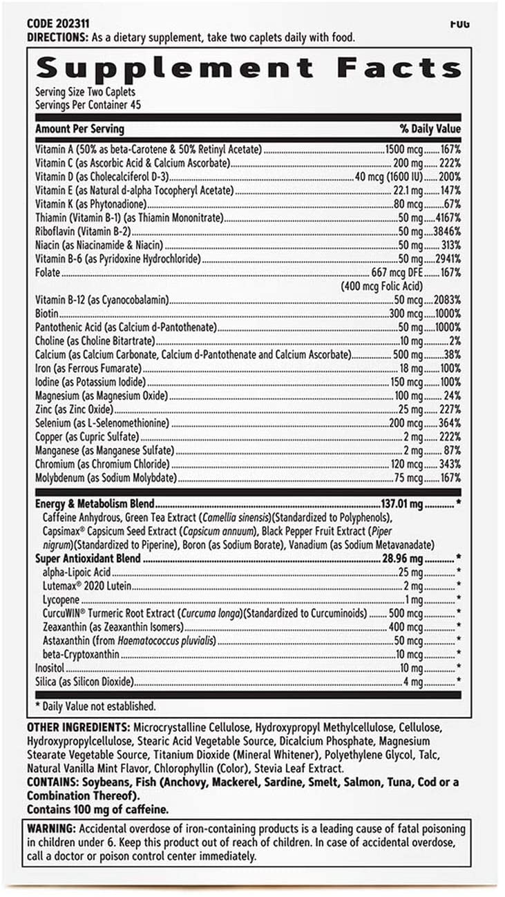 GNC Women's Ultra Mega Energy &amp; Metabolism 90 Caplets - Image 2