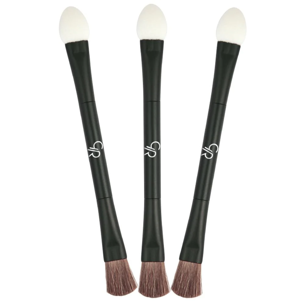 Golden Rose Double Ended Eye-shadow Brush