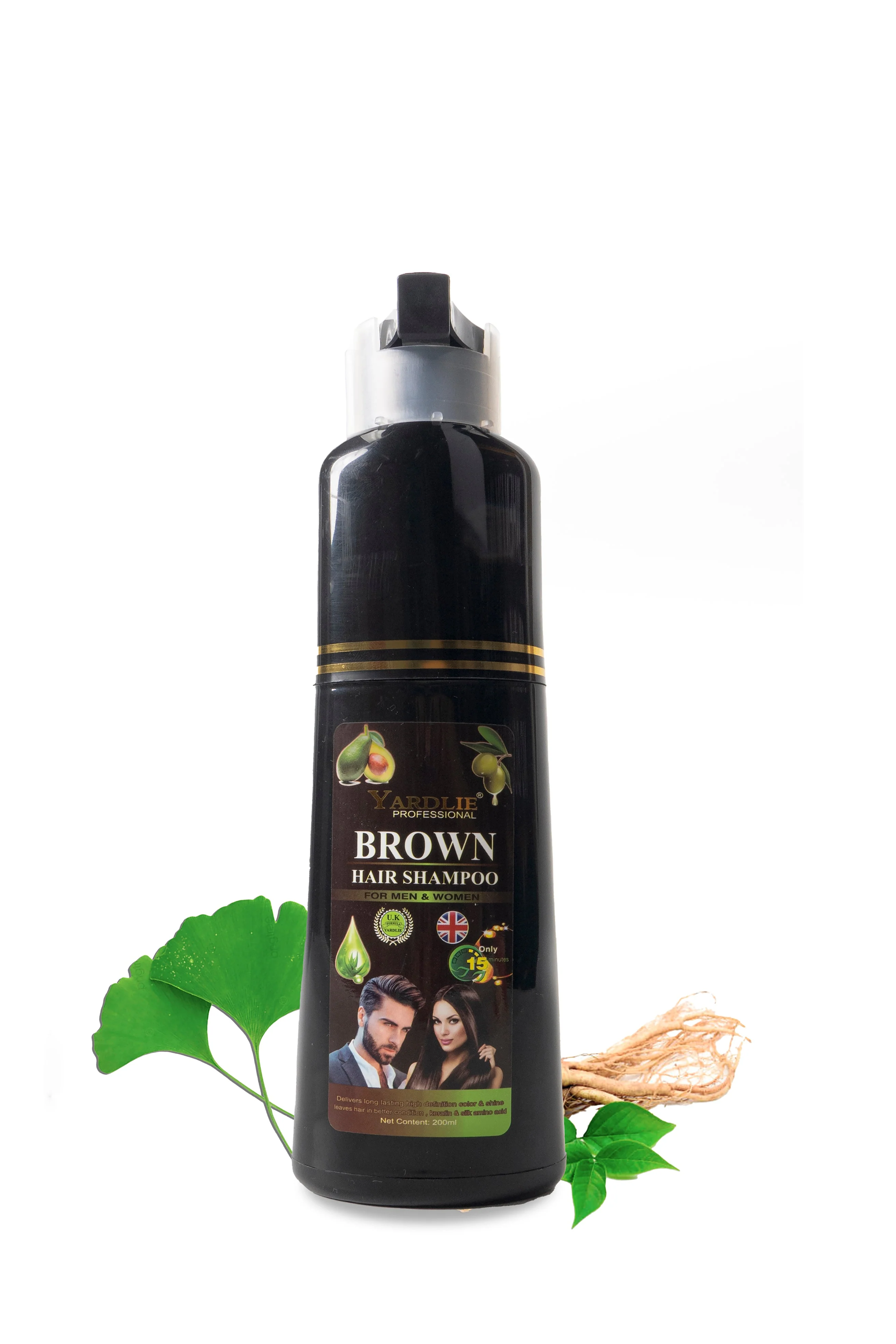 Hair Color Shampoo | Dark Brown | Yardlie | 200ml |
