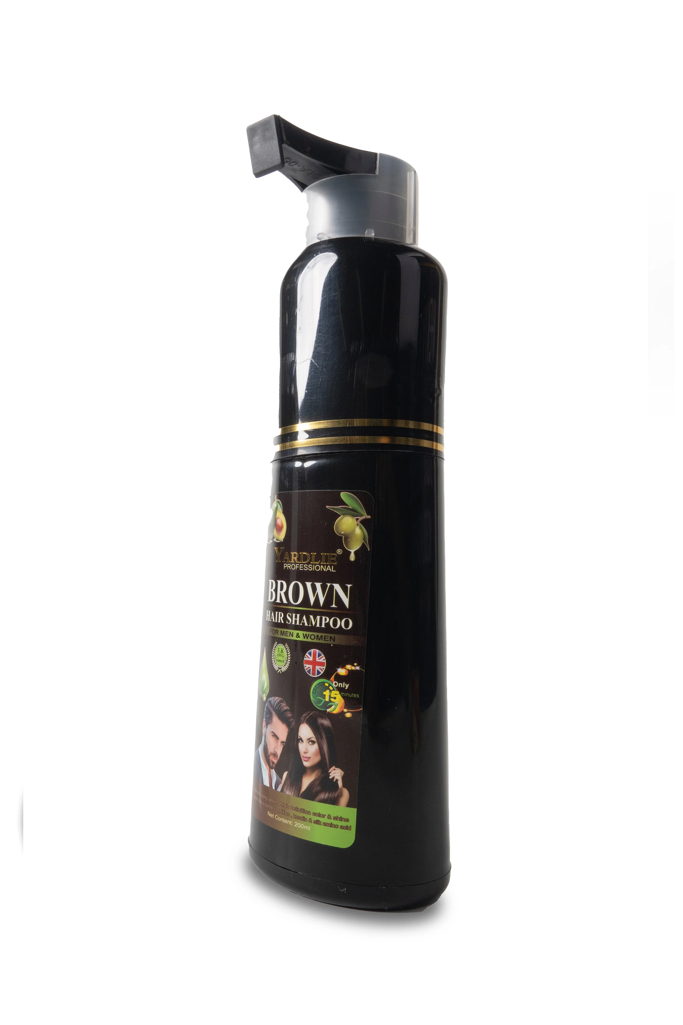 Hair Color Shampoo | Dark Brown | Yardlie | 200ml | - Image 5