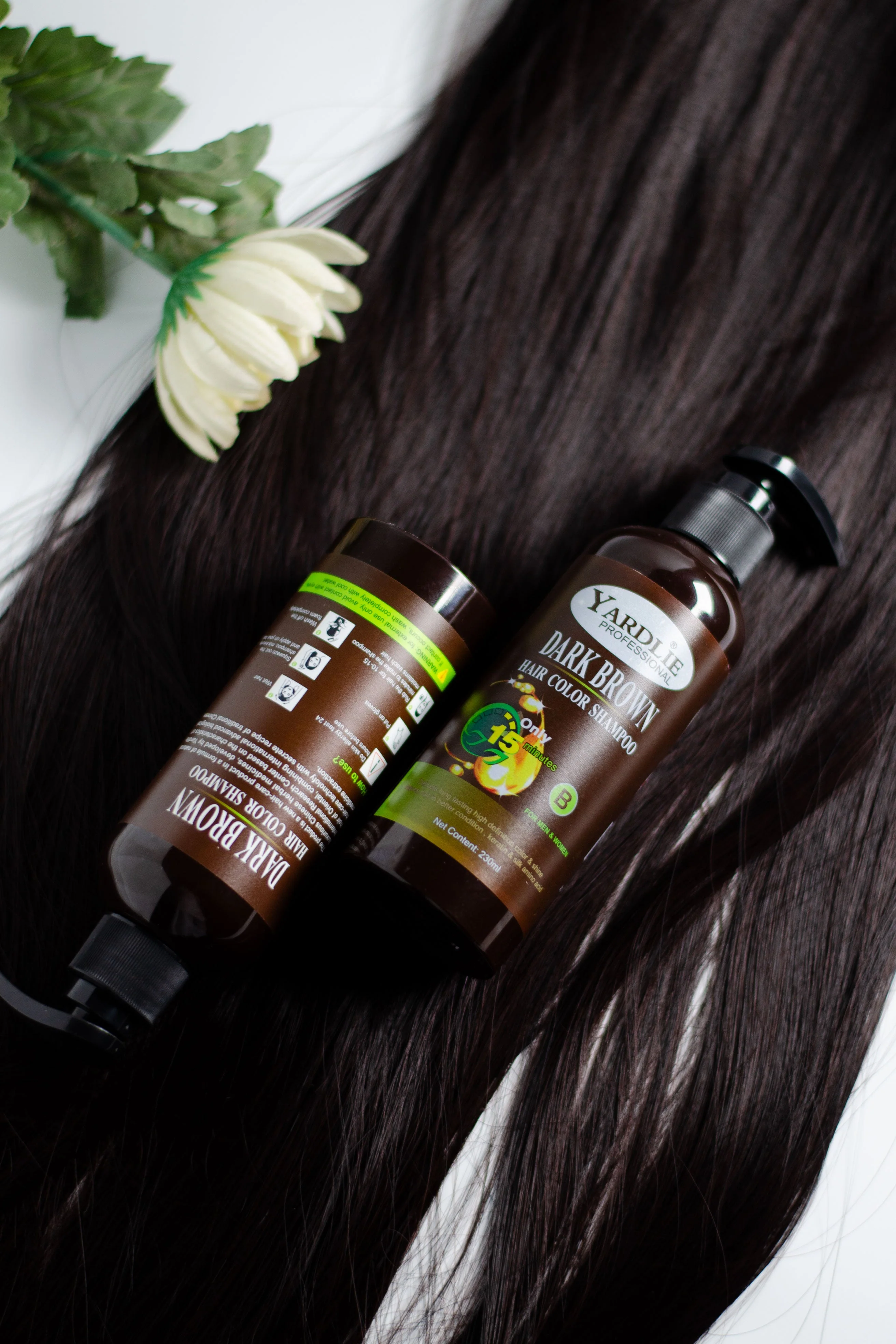 Hair Color Shampoo | Mixing Paste | Dark Brown | Yardlie | 460ml | - Image 4