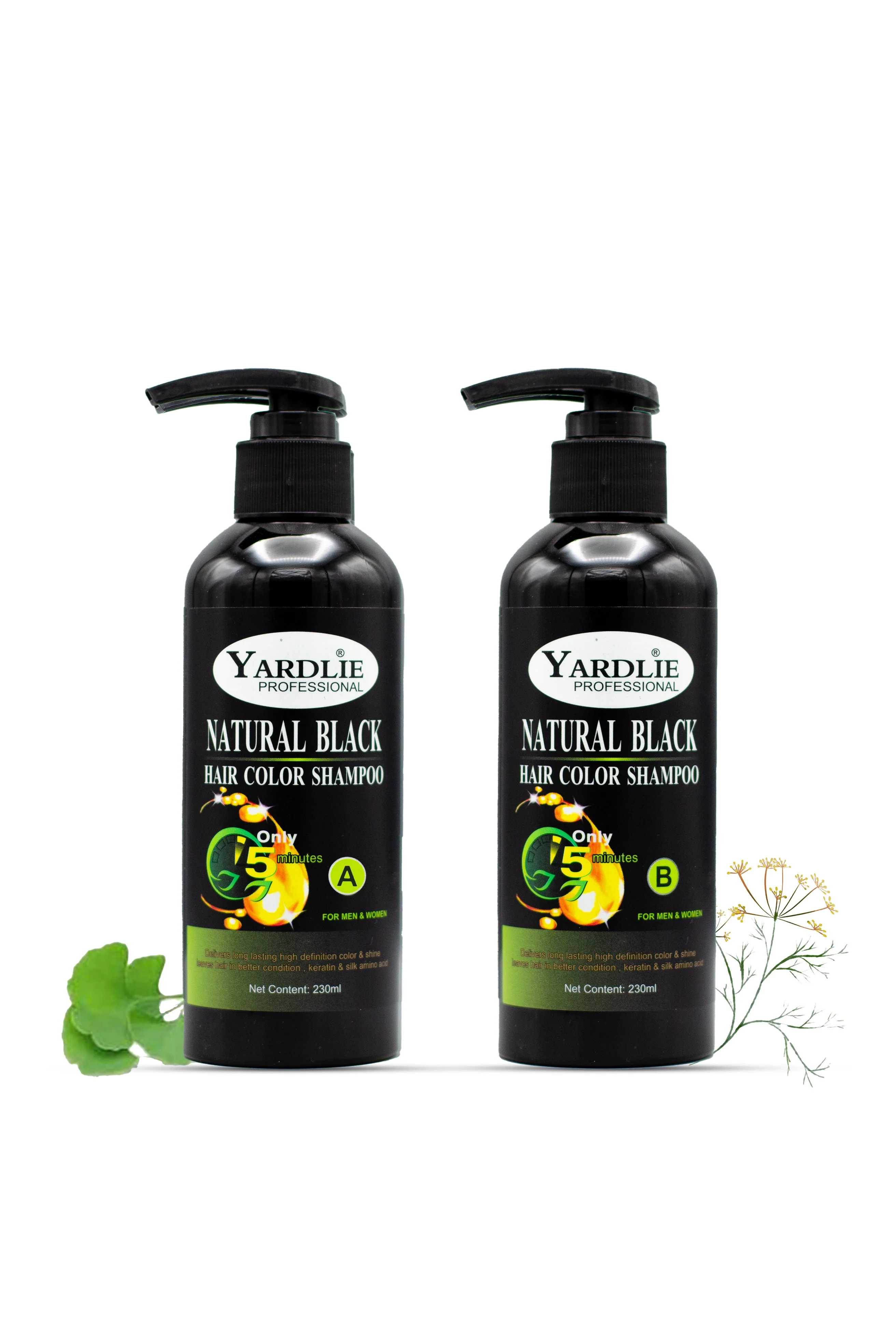 Yardlie Hair Color Shampoo | Mixing Paste | Natural Black | Yardlie | 460ml |