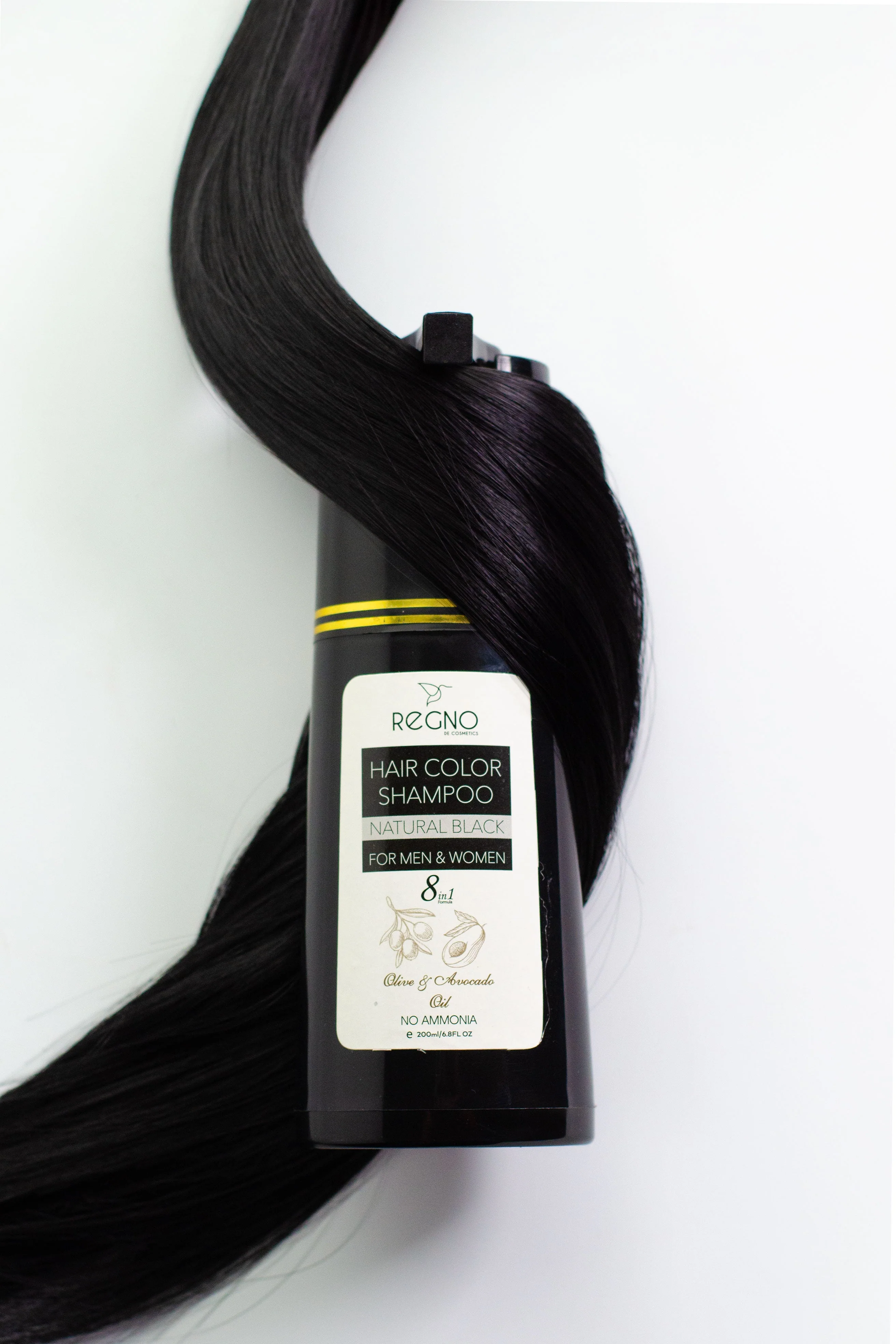 Yardlie Hair Color Shampoo | Natural Black | Regno | +-200ml |