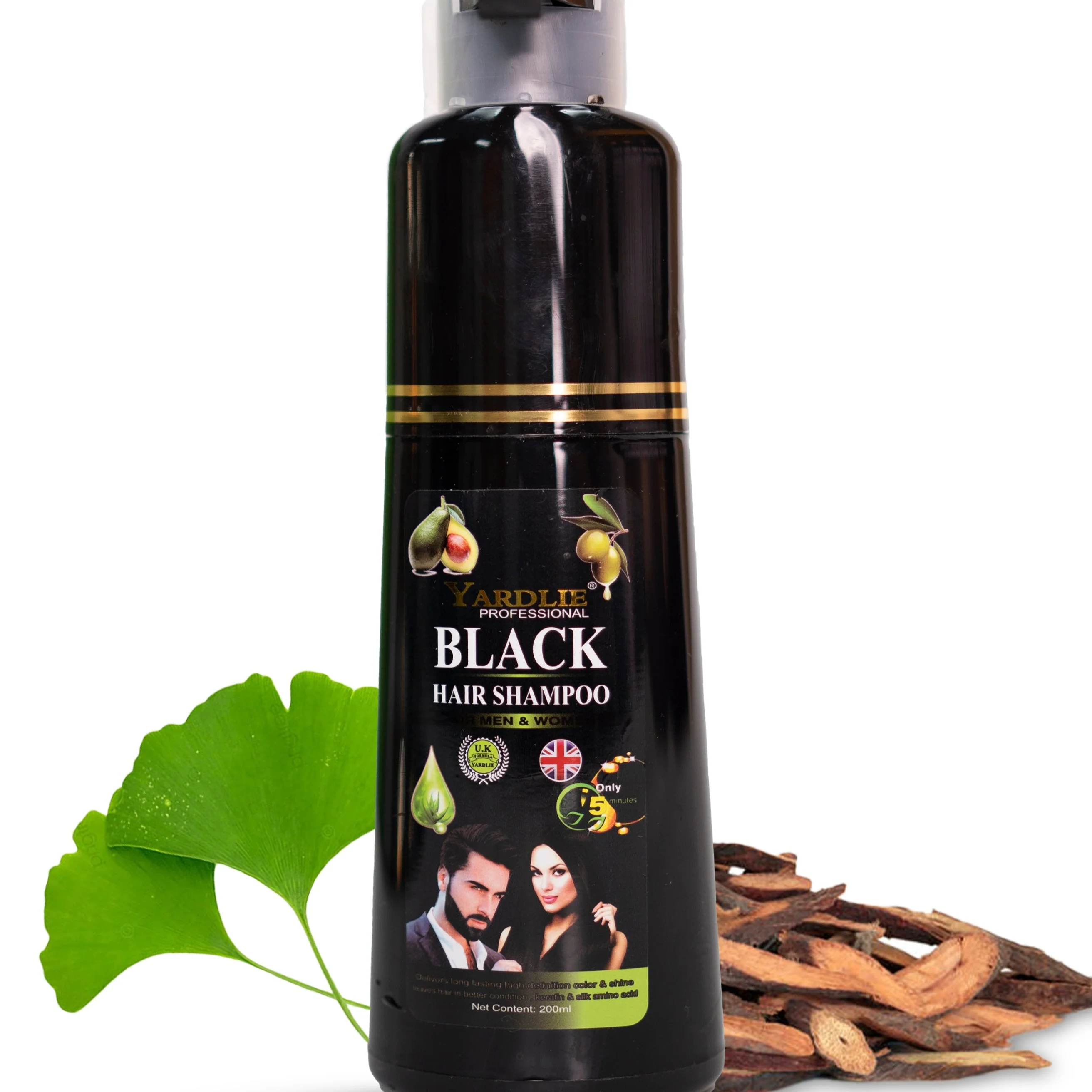 Yardlie Hair Color Shampoo | Natural Black | Yardlie | 200ml | - Image 2