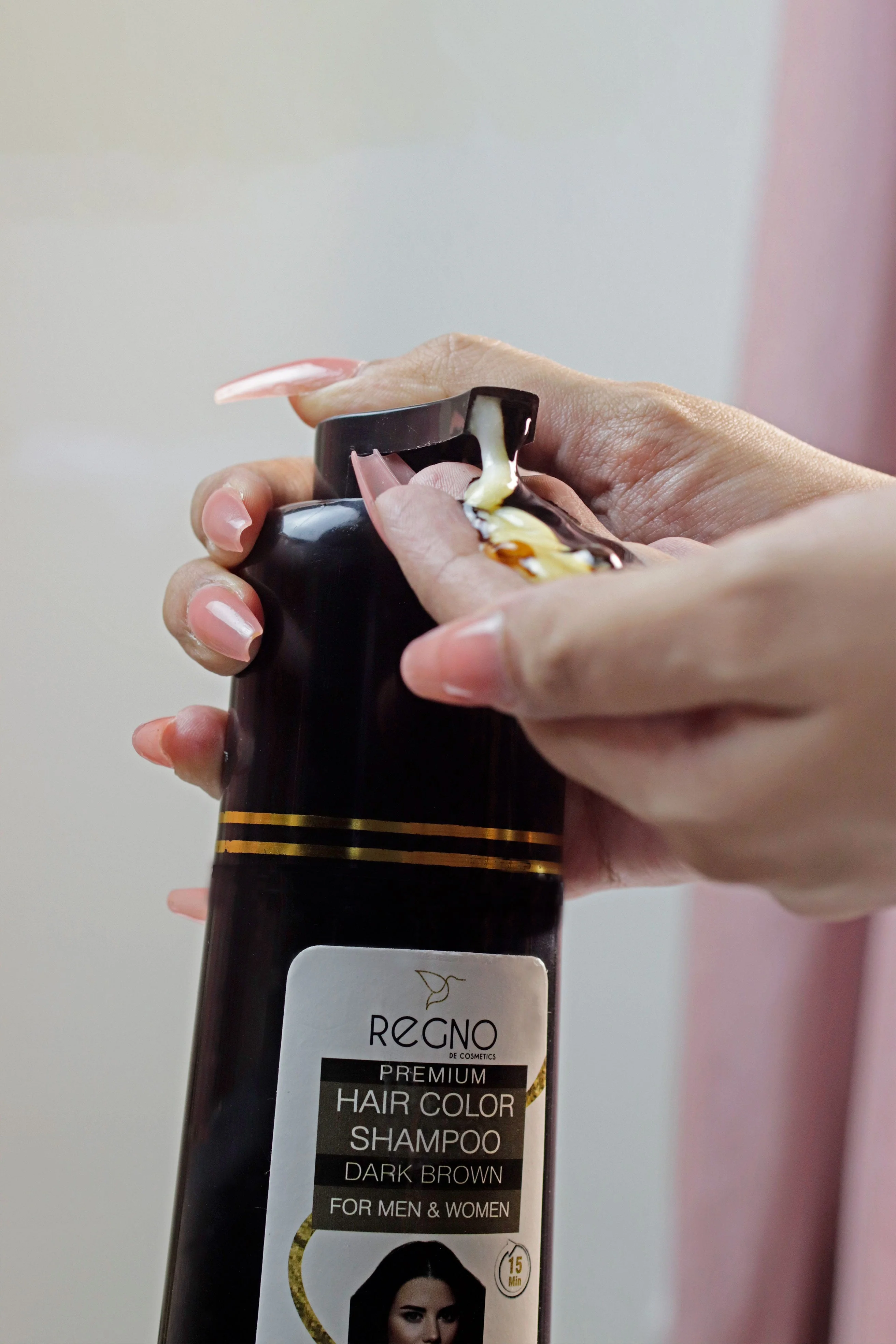 Yardlie Hair Color Shampoo | Premium Dark Brown | Regno | +-200ml | - Image 4
