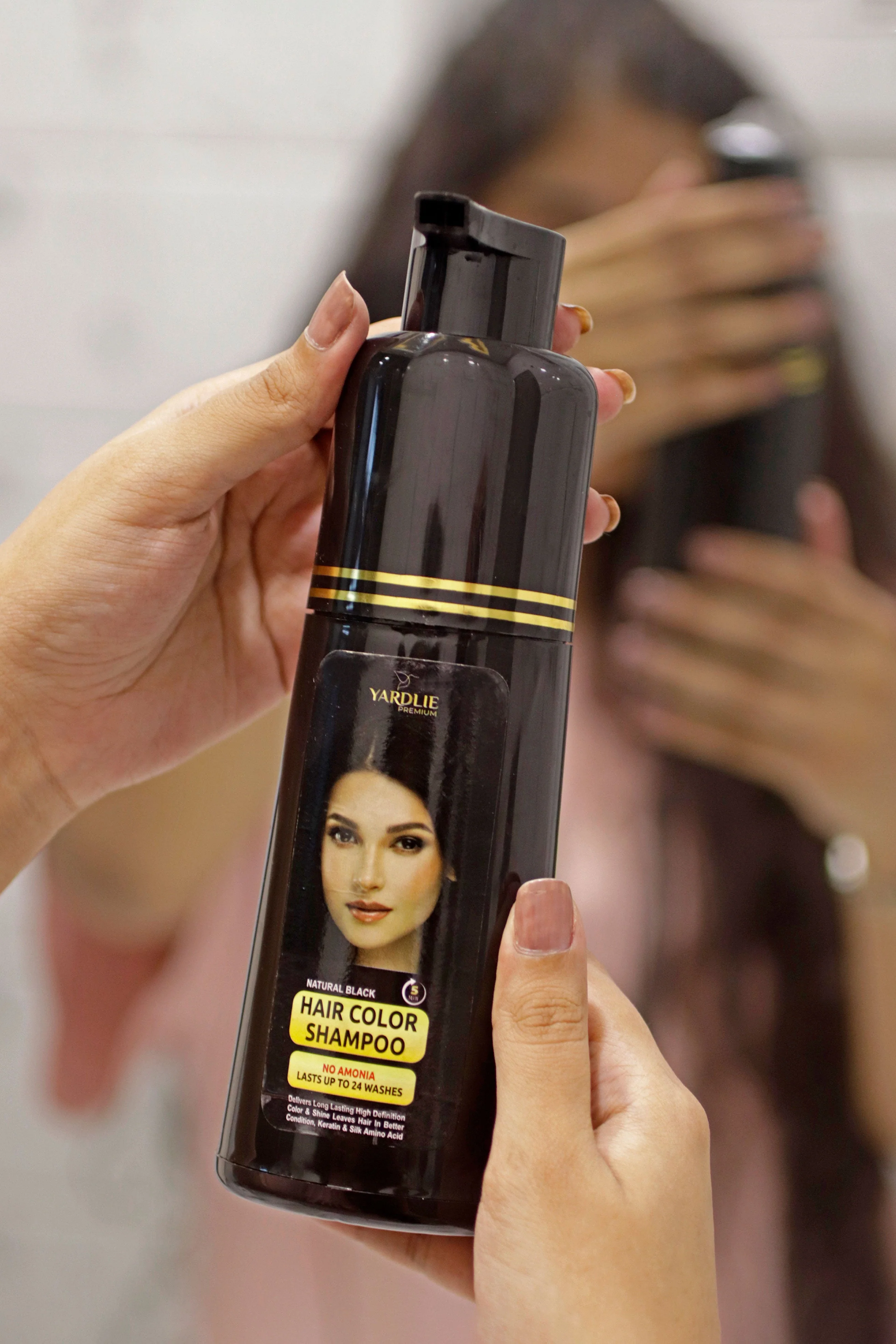 Yardlie Hair Color Shampoo | Premium Natural Black | Yardlie | 200ml | - Image 2