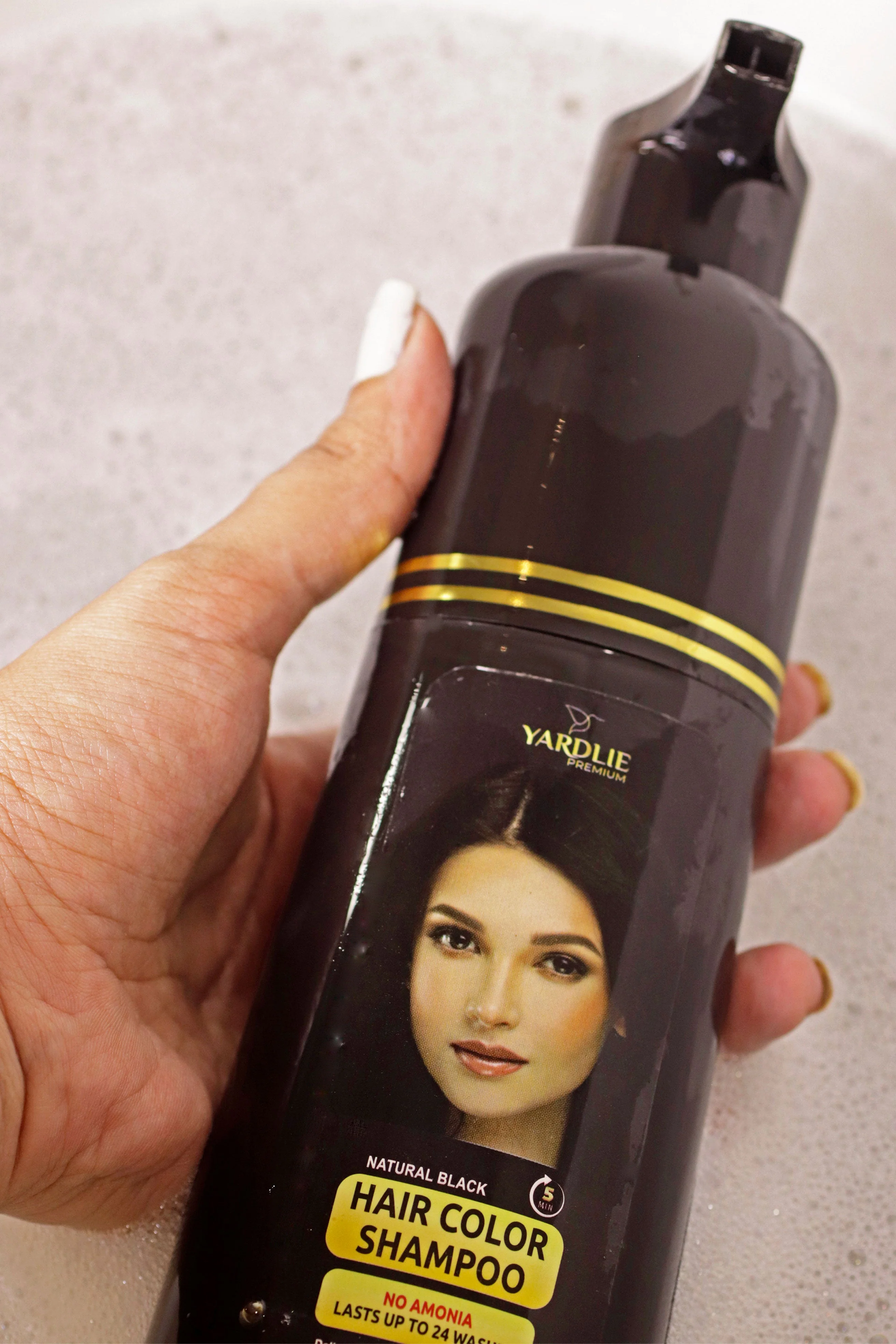 Yardlie Hair Color Shampoo | Premium Natural Black | Yardlie | 200ml | - Image 4