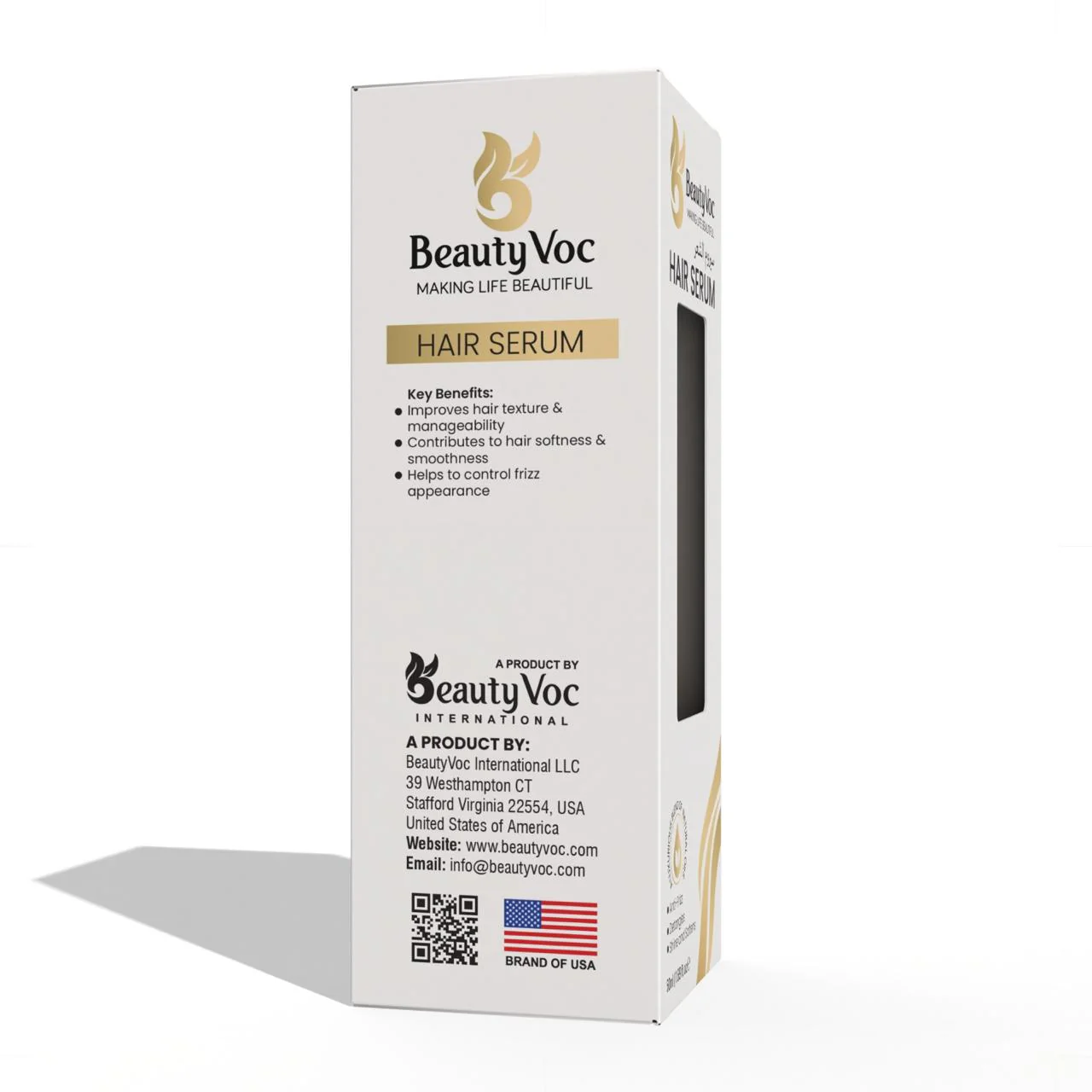 BeautyVoc Hair Serum 50ml | Anti Frizz | Heat Protect Hair Serum | Detangles, Adds Shine & Softness | Promotes Hair Growth | Non-Greasy - Image 4