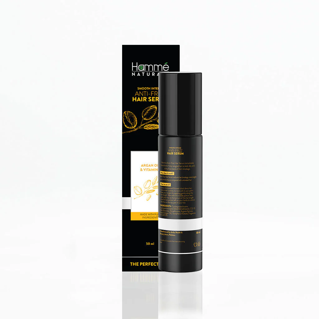 Hamme Natural Argan Oil Anti-Frizz Hair Serum - Image 2