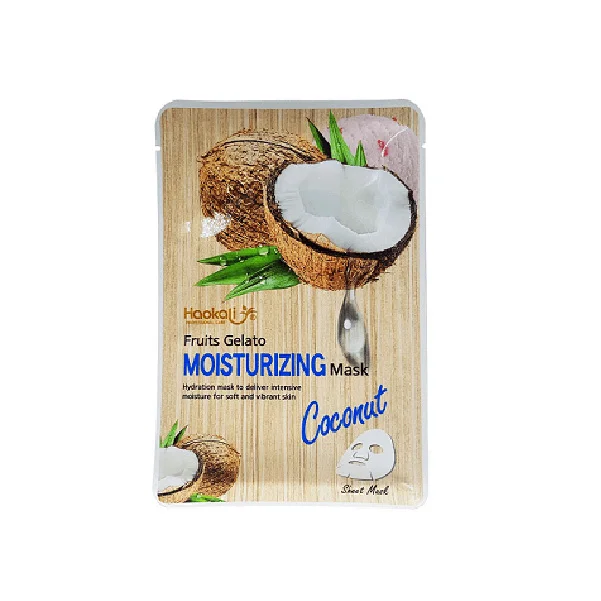 Haokali Fruit Gelato Moisturizing Coconut Facial Sheet Mask - 30ml