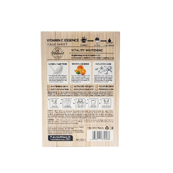 Haokali Fruit Gelato Whitening Vitamin C Facial Sheet Mask - 30ml X 10 Pieces - Image 2