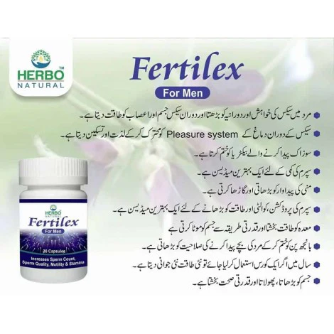 Herbo Natural Fertilex For Men 30 Capsule - Image 2