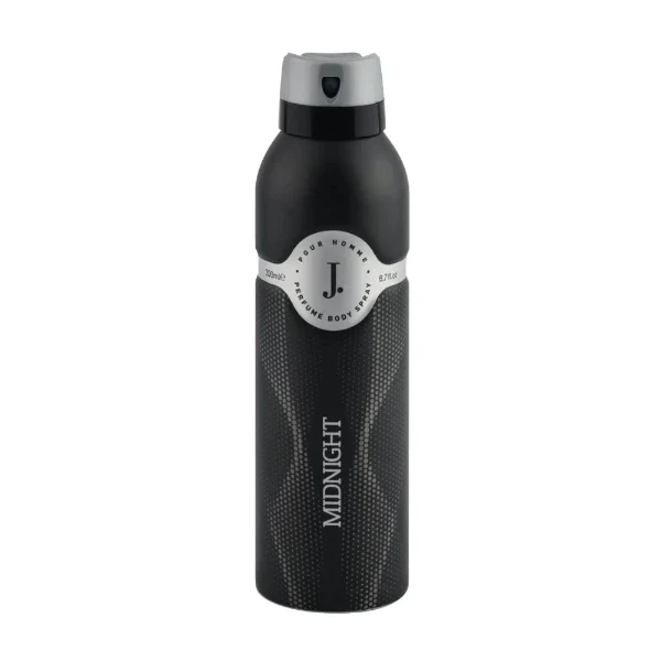 J. Perfumed Body Spray For Men Midnight 200 ML