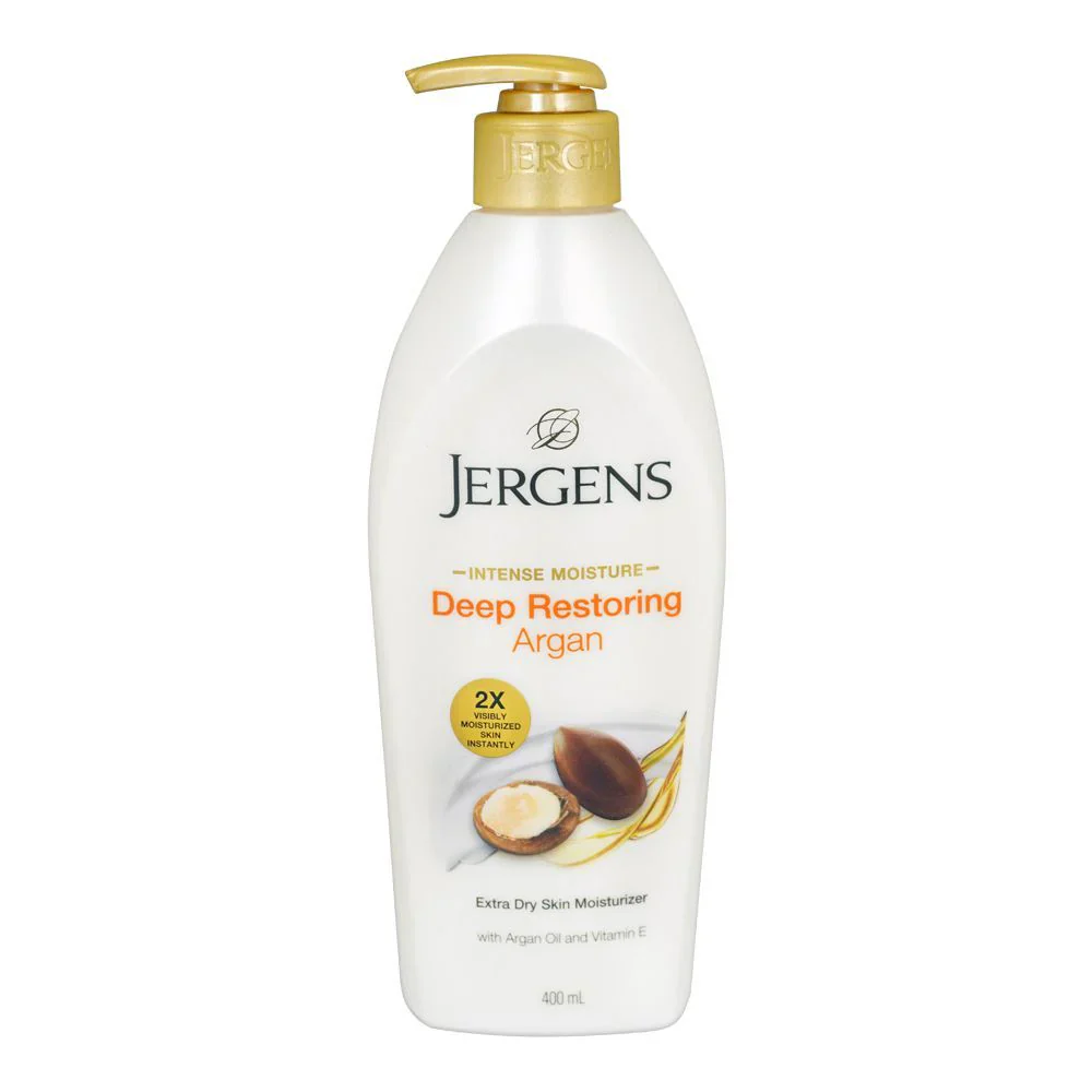 Jergen's Intense Moisture Deep Restoring Argan Extra Dry Skin Moisturizer - Image 2