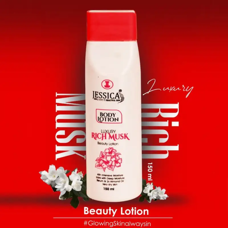 Jessica Luxury Rich Musk Moisturizing Beauty Body Lotion 150ml