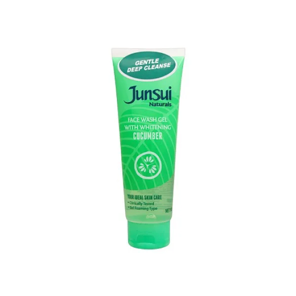 Junsui Natural Cucumber Whitening Face Wash Gel 100g