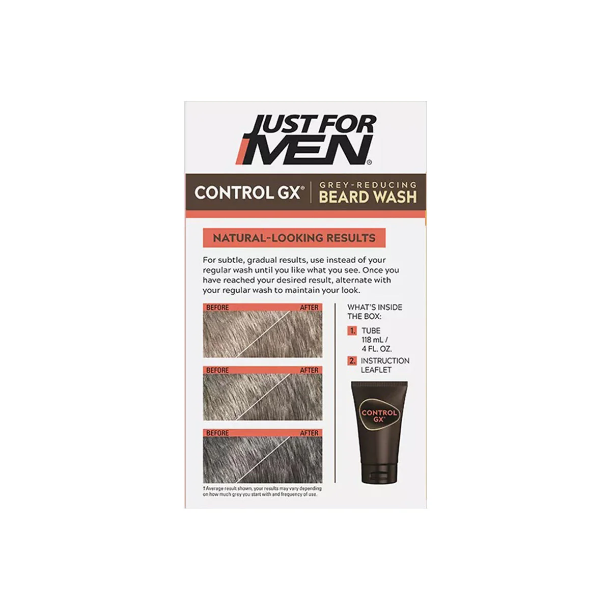 Just For Men Control GX® Beard Wash 118 ML Grey Reducing - Image 2