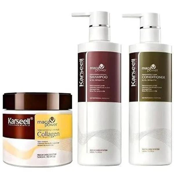 Karseell Hair Repair Set with Shampoo, Conditioner & Mask