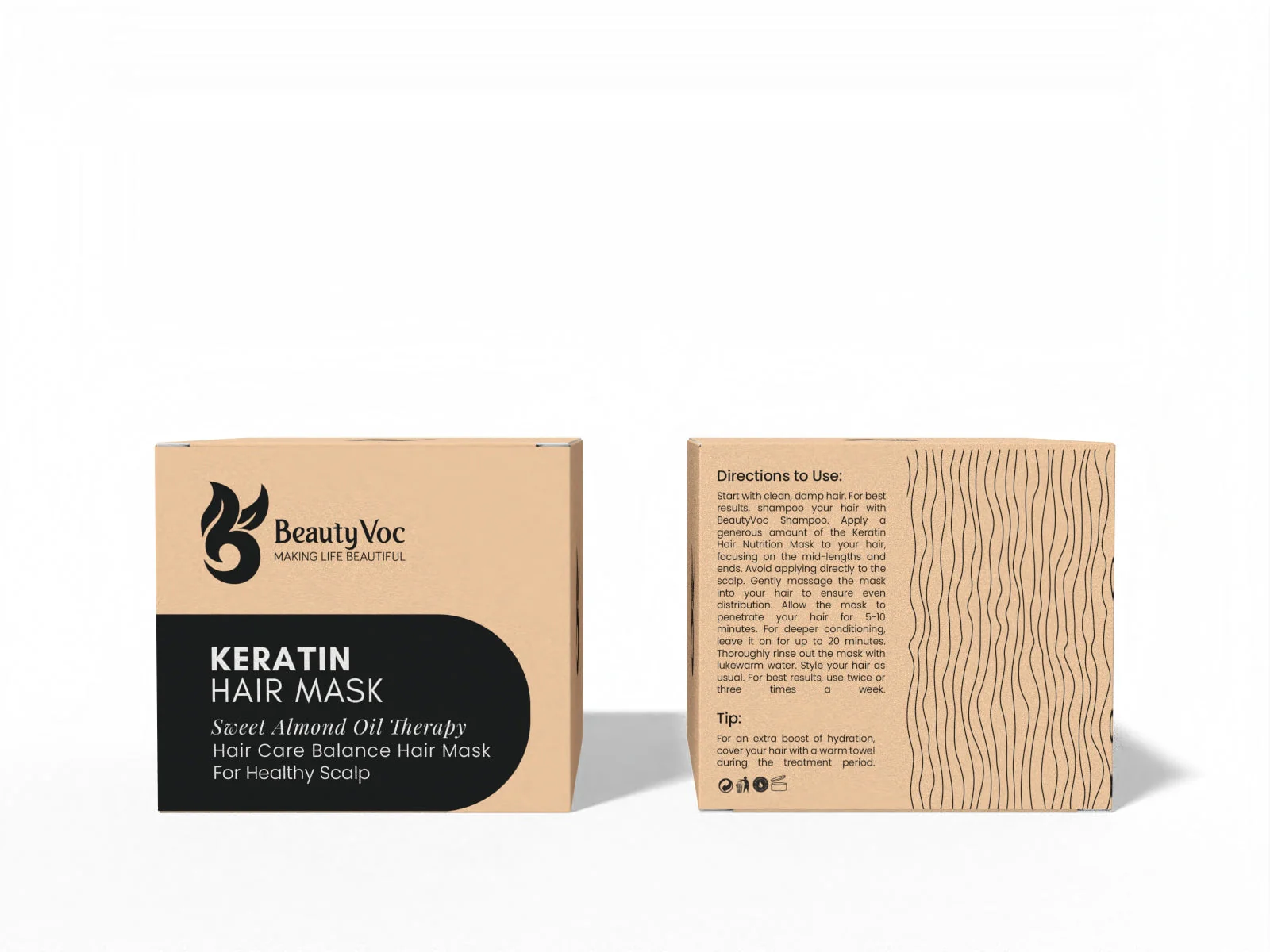 BeautyVoc Keratin Hair Mask 400g - Frizz Control Hair Mask | Strengthen damaged hair - Image 4