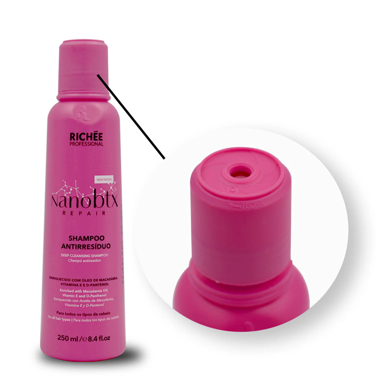 Kit Richée Anti Residue Shampoo Nanobtx Repair Reconstruction - Image 2