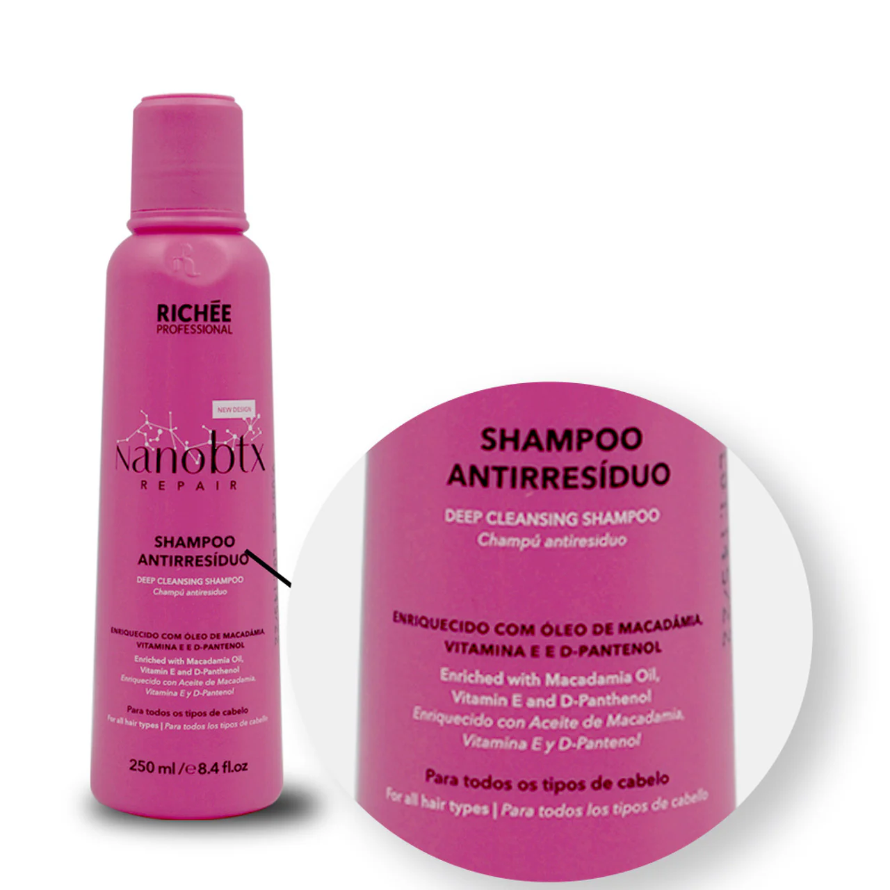 Kit Richée Anti Residue Shampoo Nanobtx Repair Reconstruction - Image 4
