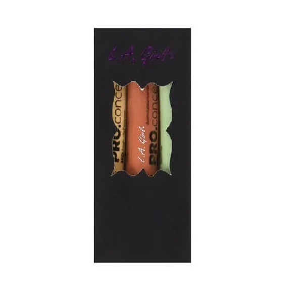 L.A. Girl Pro Conceal Set Orange, Yellow, Green Correctors