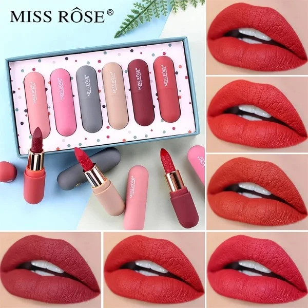 Miss Rose Lipsticks Set of 6 - Image 7