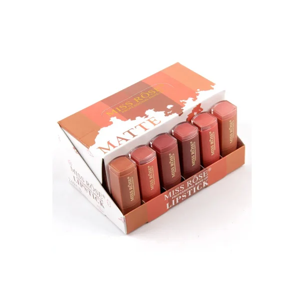 Miss Rose Lipsticks Set of 6 - Nudes - Image 6