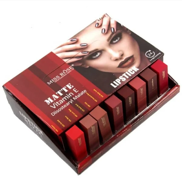 Miss Rose Lipsticks Set of 8 - Image 2