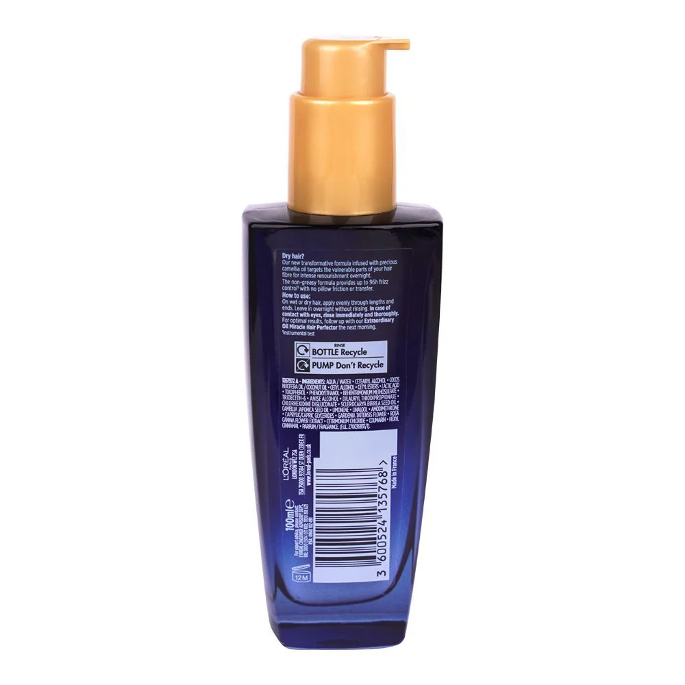 L'Oreal Paris Elvive Extraordinary Oil Midnight Serum With Camellia Oil For Dry Hair 100 ML - Image 2