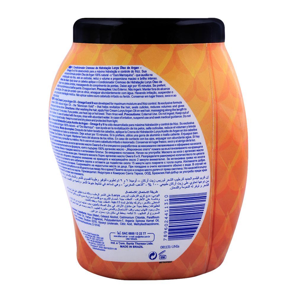 Lorys Argan Oil Omega 6 & 9 Hair Cream 1000g - Image 2