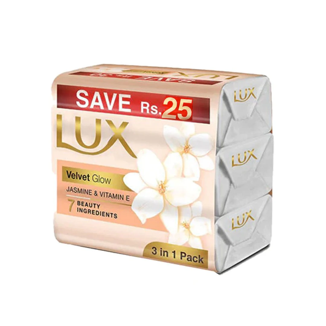 Lux Velvet Glow Soap Bar 128g, 3 Ct