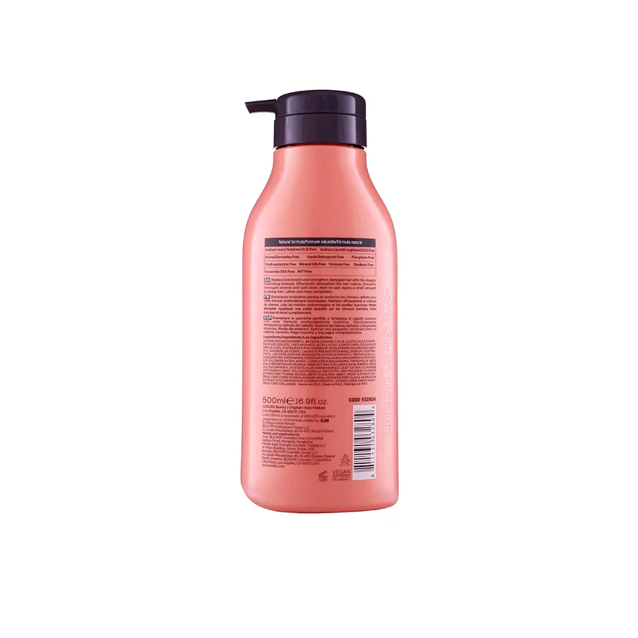 Luxliss Keratin & Collagen Repairing Hair Care Shampoo 500ml - Image 2