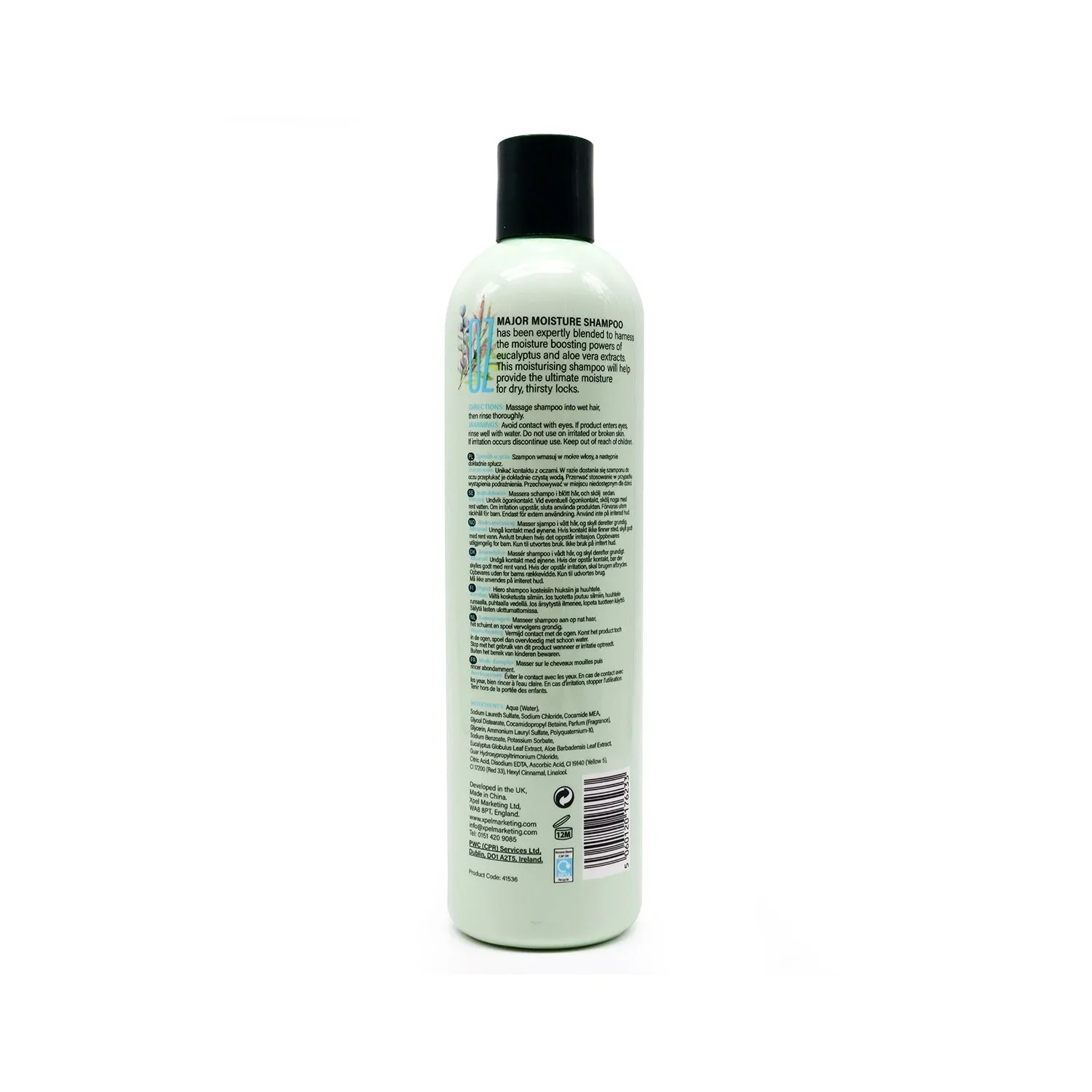 Major Moisture Botanics Silky & Smooth Shampoo 400ML - Image 2