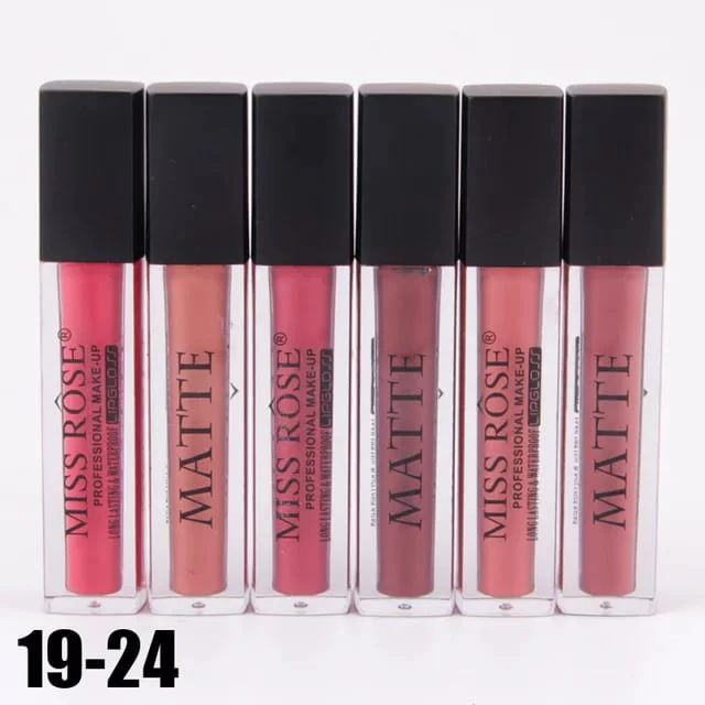 Miss Rose Matte Gloss Set of 6 - Square - Image 5
