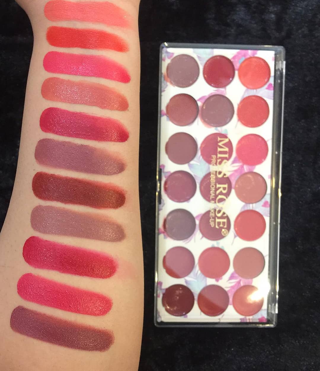 Miss Rose Matte Lipstick Palette - 21 Colors - Image 2