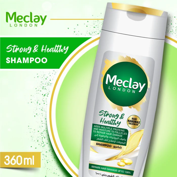 Meclay London Strong & Healthy Shampoo 360ml - Image 2