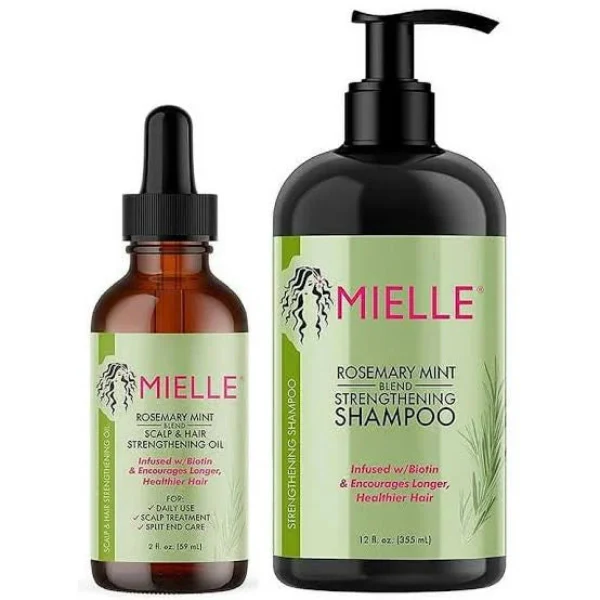 Mielle Organics Hair Oil and Shampoo with Rosemary Mint